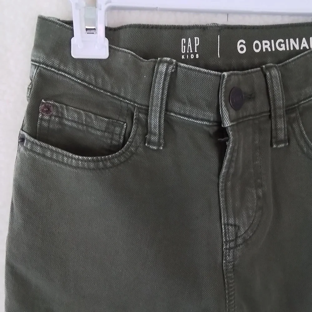GAP Kids Slim Fit‎ Jeans Boy's Size 6 in Green Denim